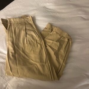 Zara Women's Pleated Tan Pants